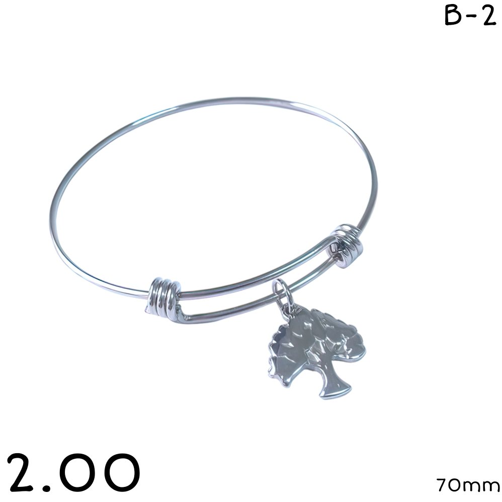 ESCLAVAS DIJE ARBOL 70MM