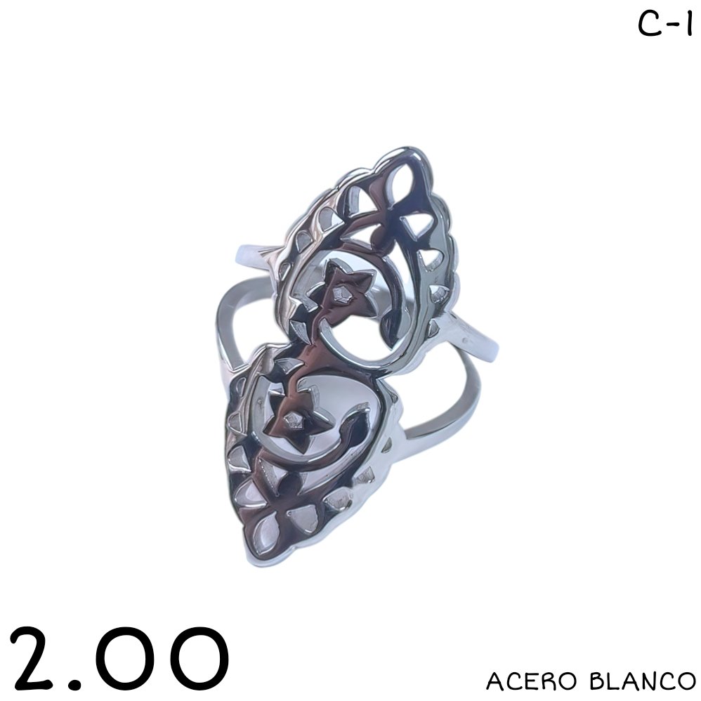 ANILLO ACERO BLANCO