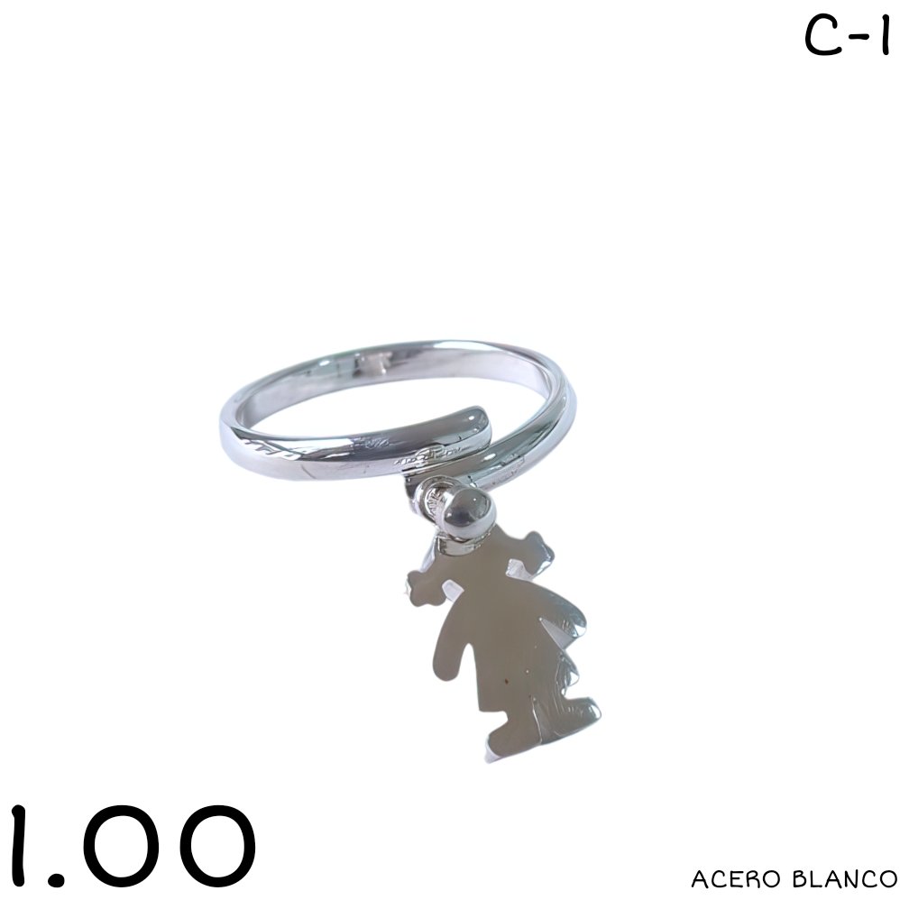 ANILLO NENA ACERO BLANCO