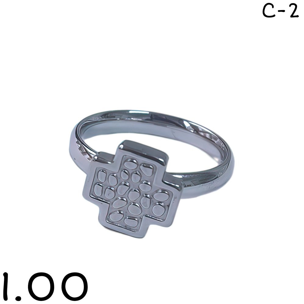 ANILLO CRUZ ACERO