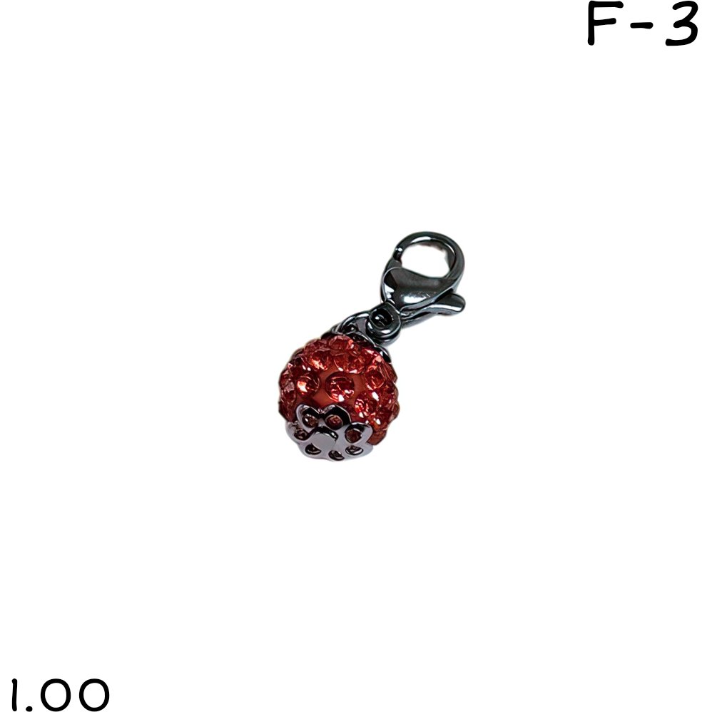 Dije Bolita de fuego roja