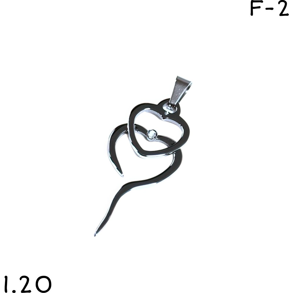 DIJE CORAZONES ENTRELAZADOS