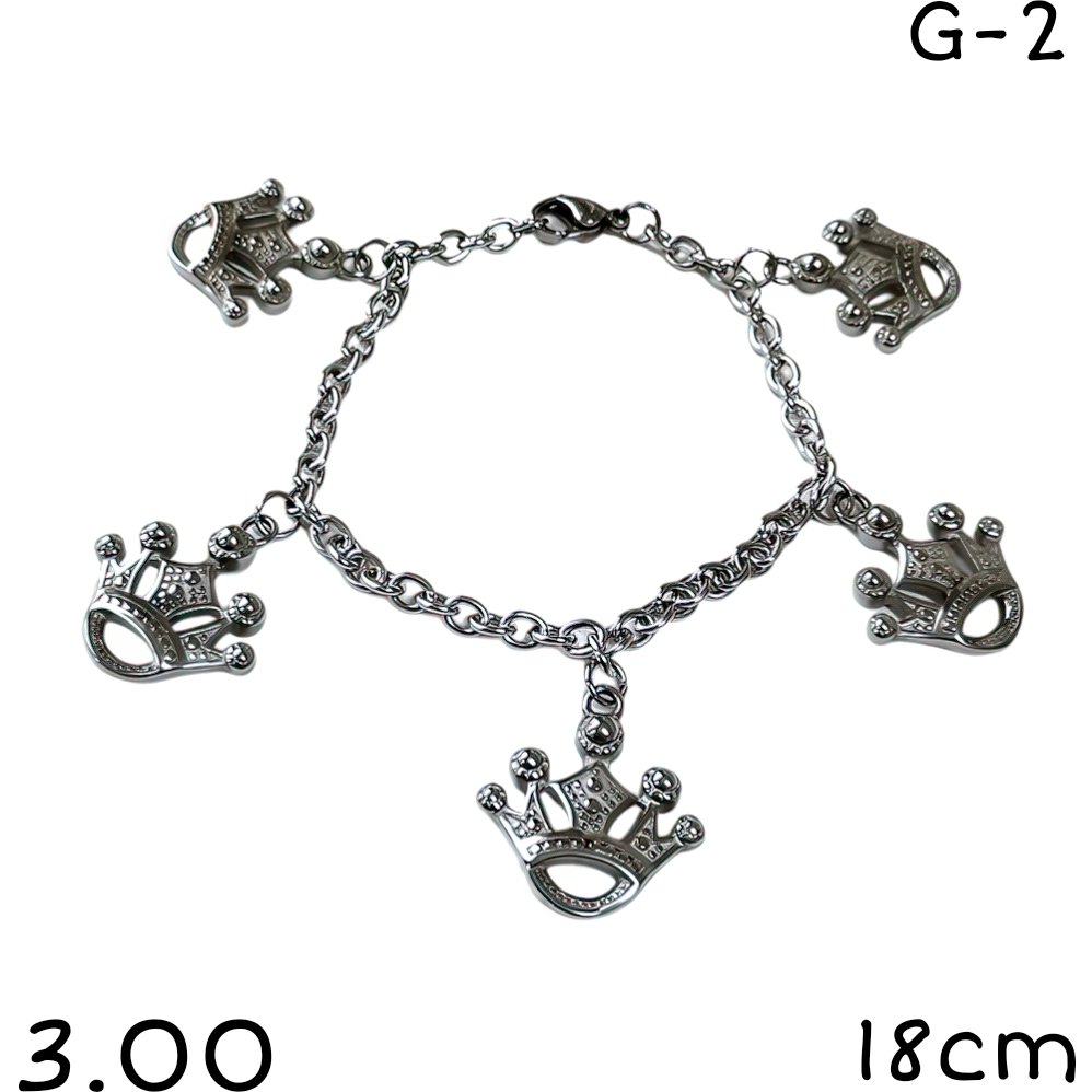 pulseras coronas 18cm