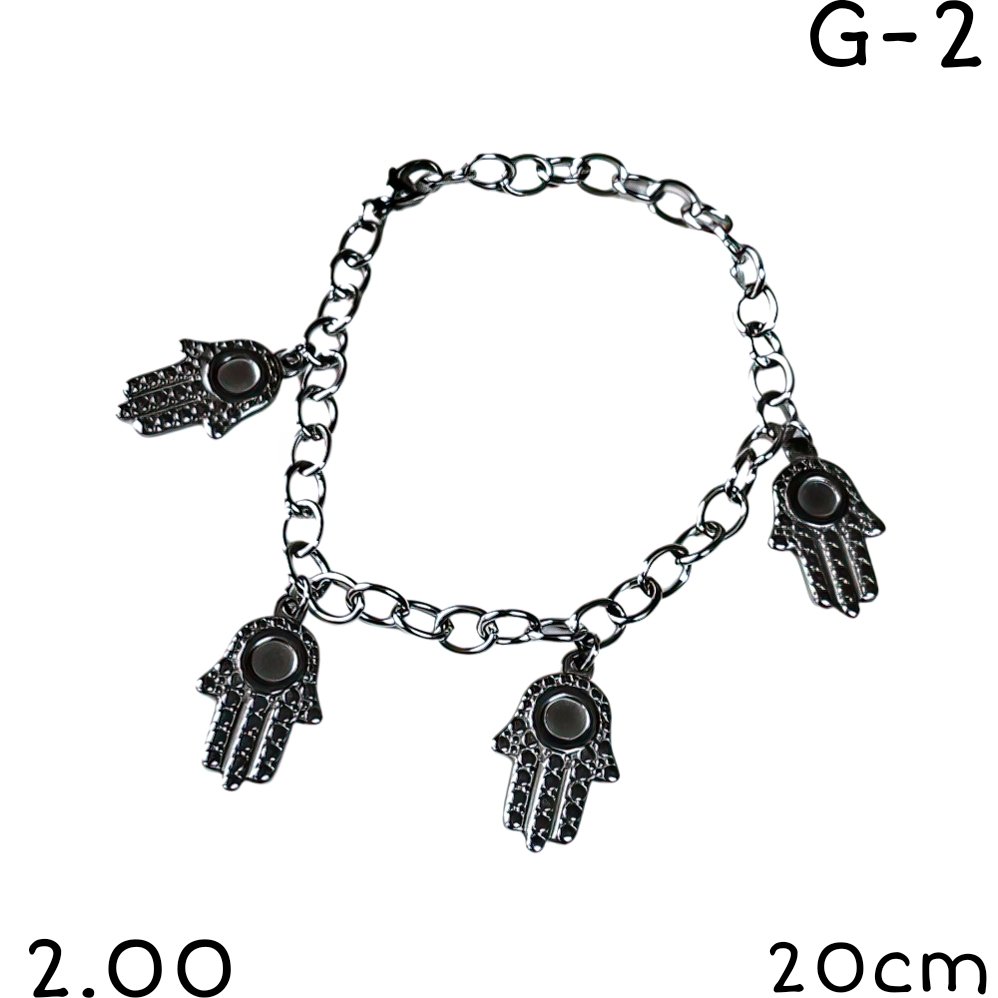 pulsera mano de fatima 20cm