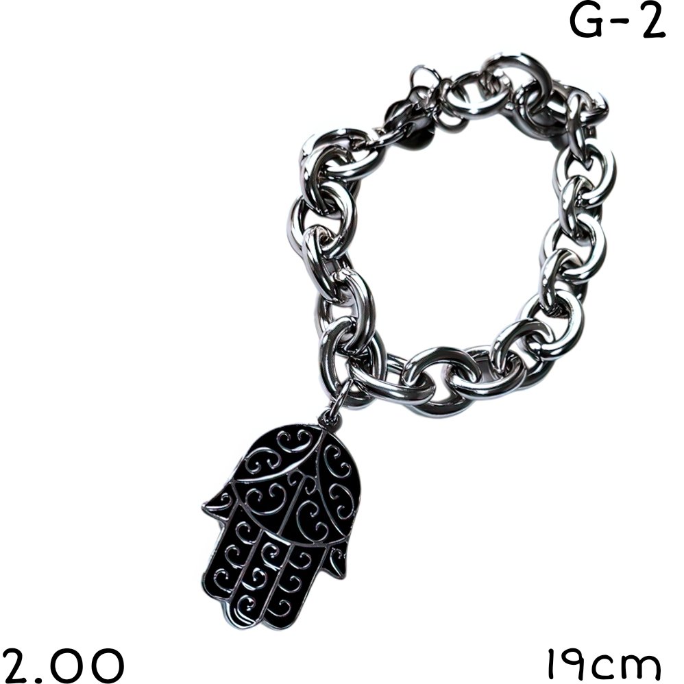 pulsera mano de fatima 19cm