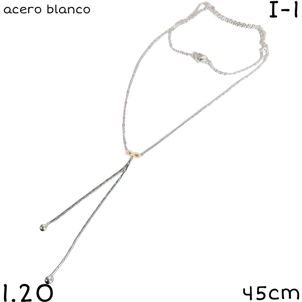 CONJUNTO ACERO BLANCO 45CM