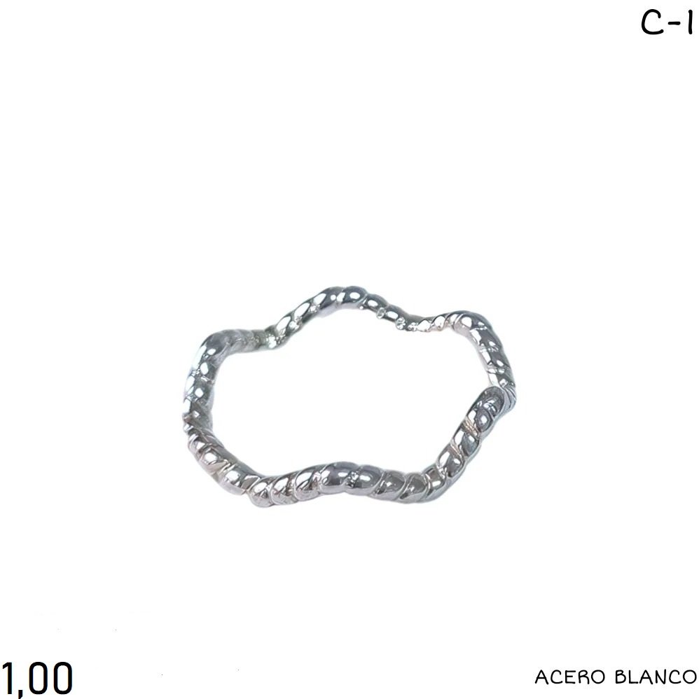 ANILLO ACERO BLANCO