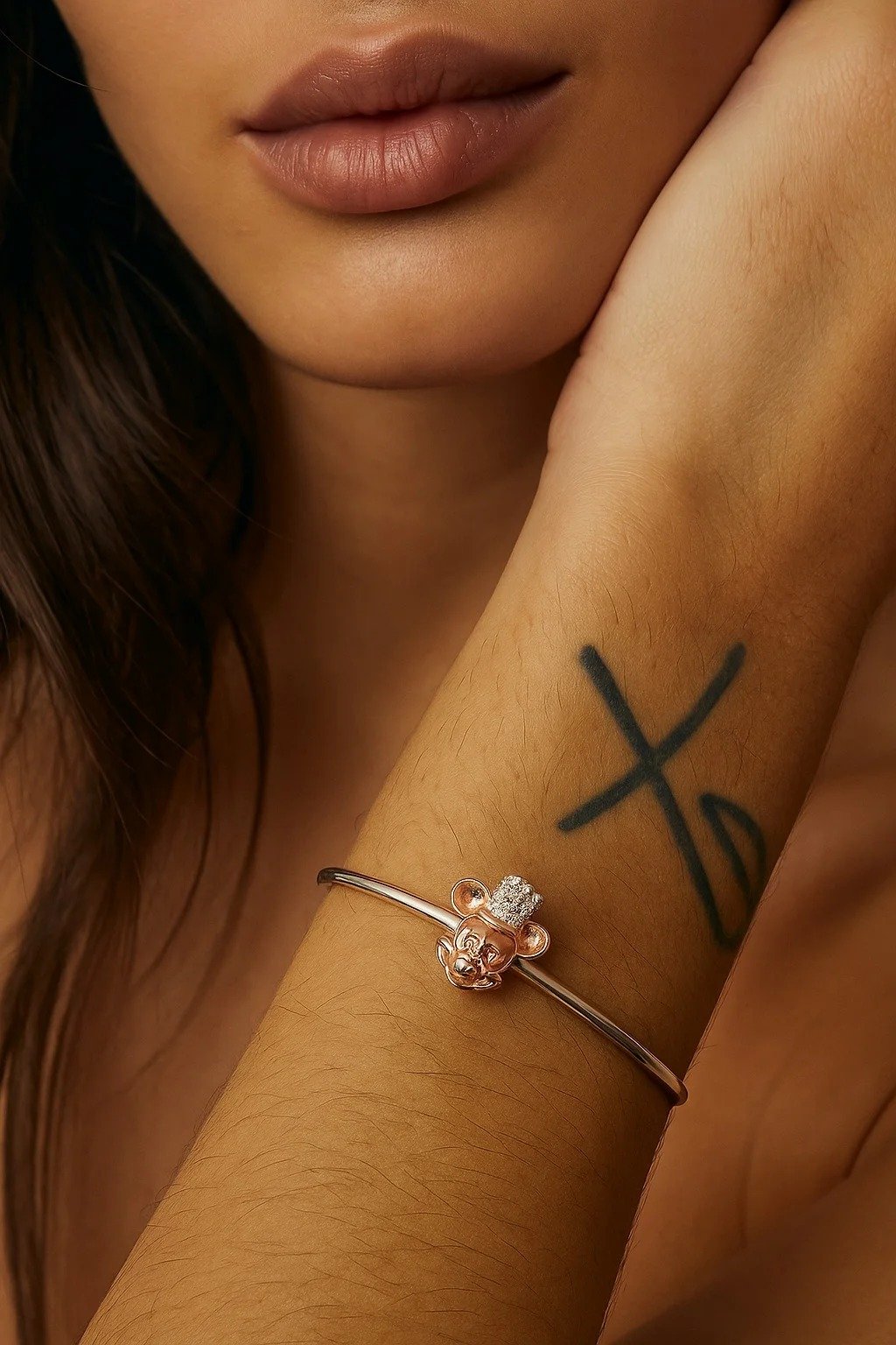 CHARMS MICKEY MOUSE "ROSE" T-1E