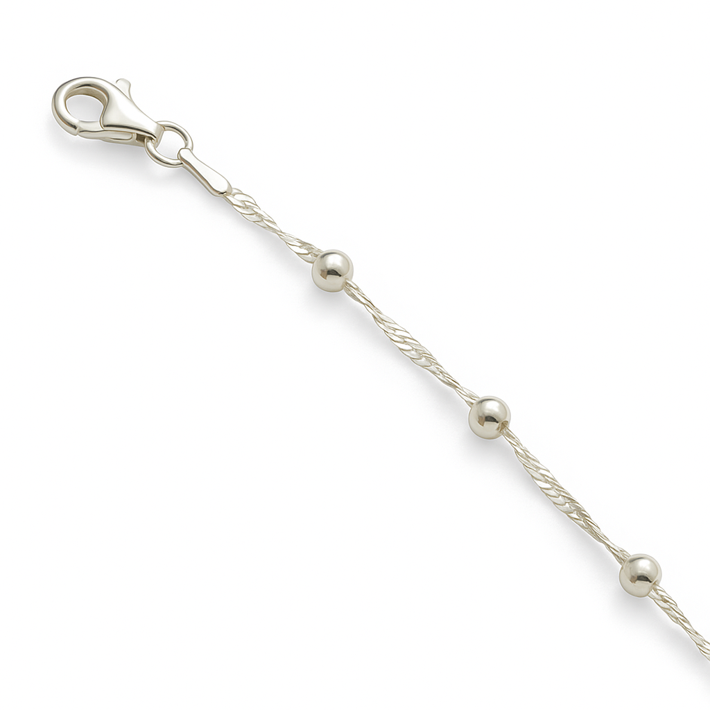 PULSERA SINGAPUR CON BOLITAS 18cm C-26A