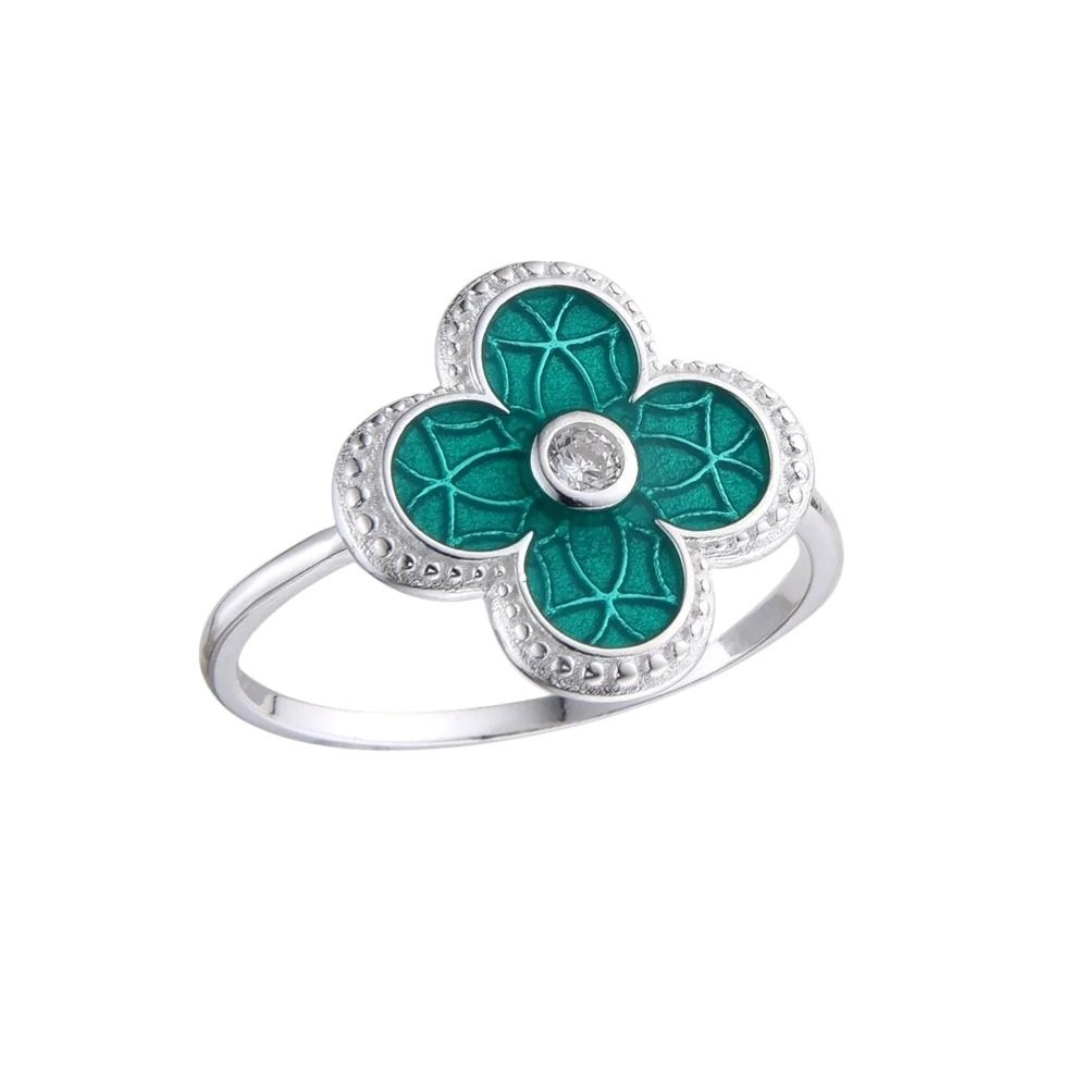 ANILLO VAN CLEFF VERDE C-38C