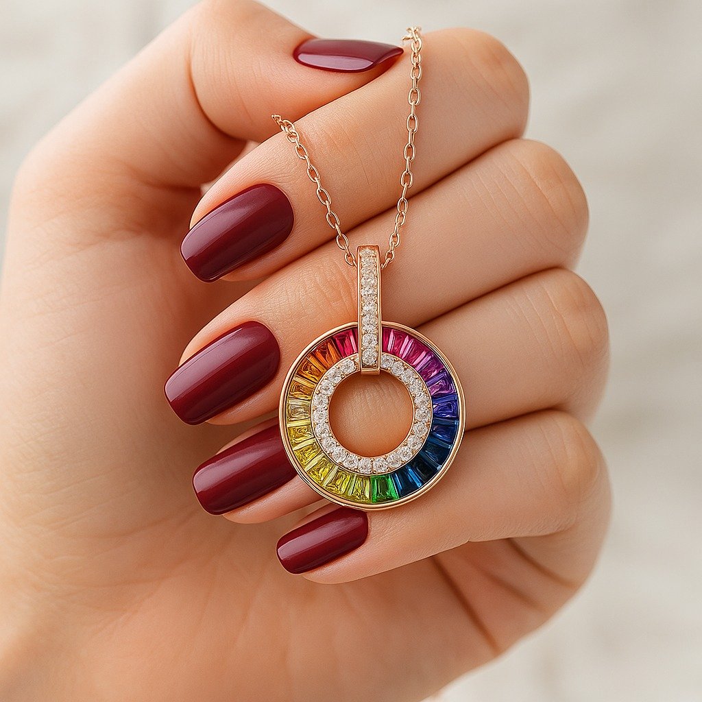 Conjunto Circulo de la vida arcoíris Rose 42+3cm CP-C