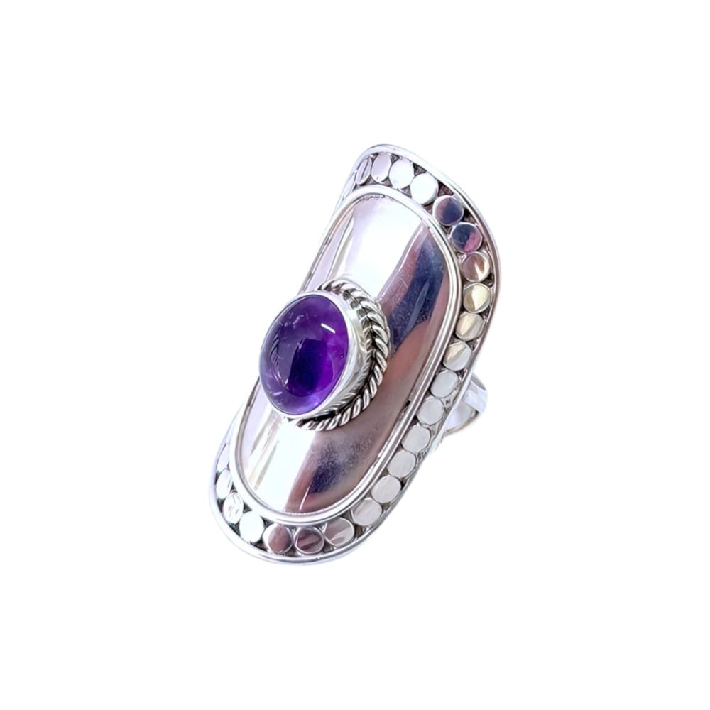 Anillo OVALADO AMATISTA C-105B
