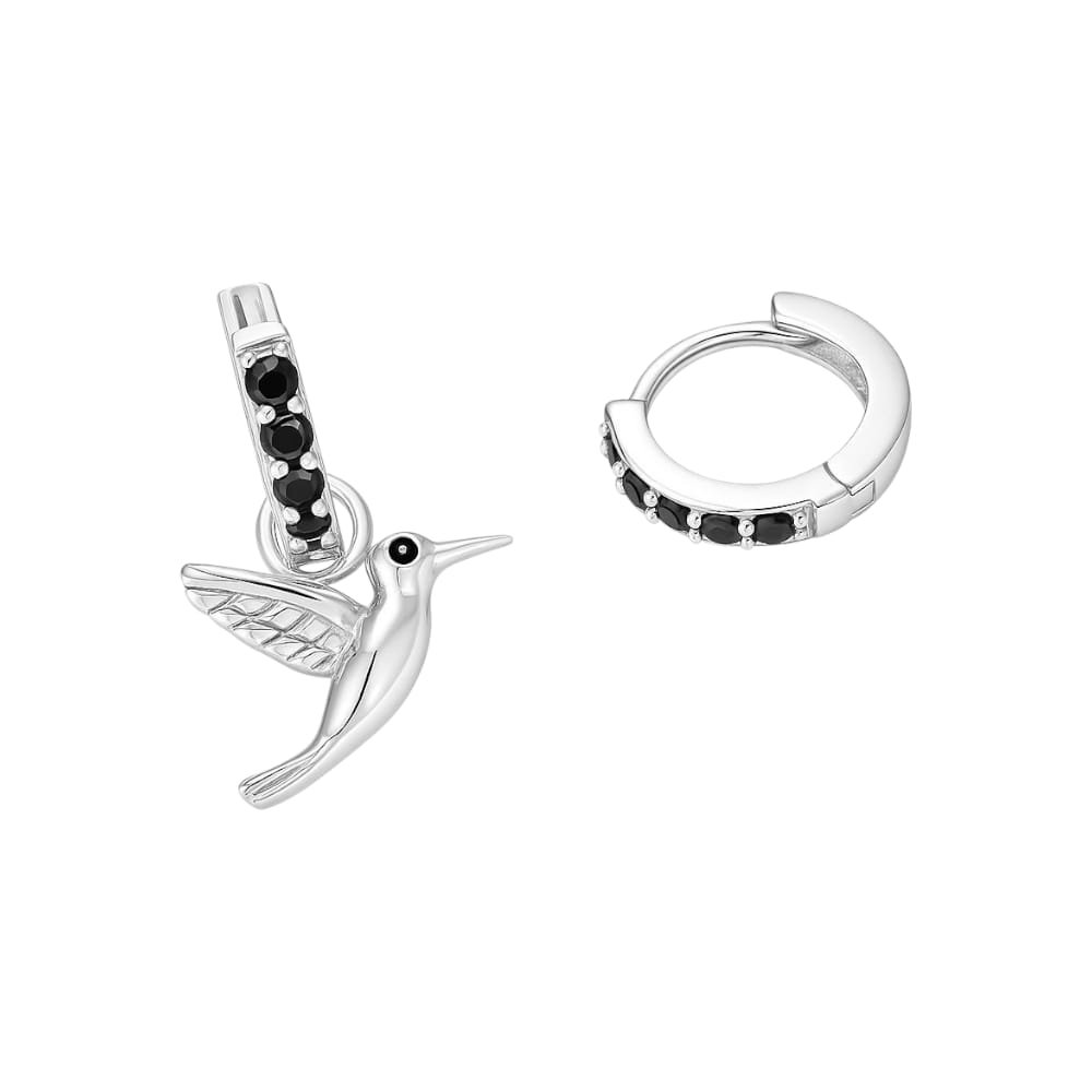 Argolla colibri negro 12mm  C-113A