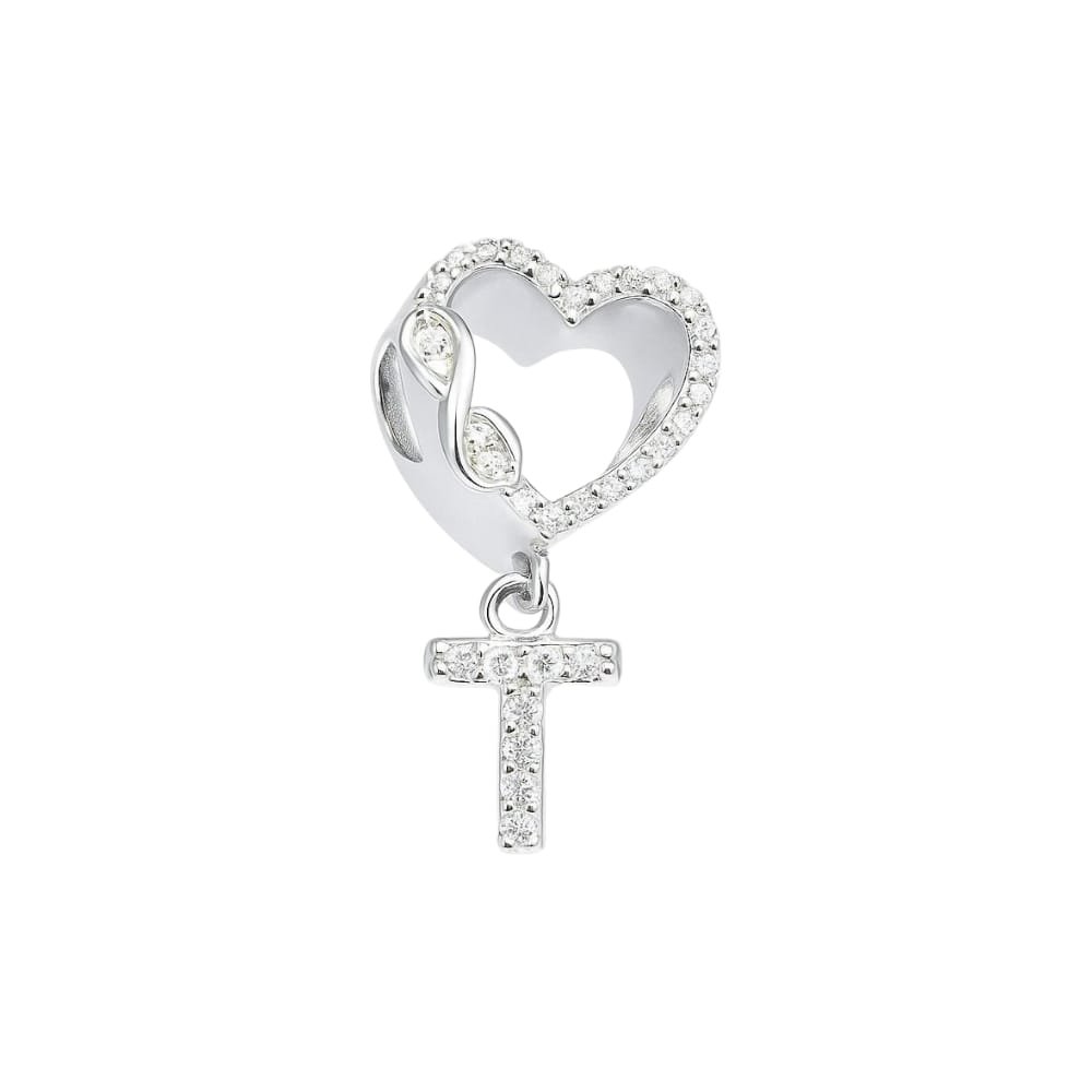 CHARMS AMOR INFINITO LETRA "T"CUBIC T-1F