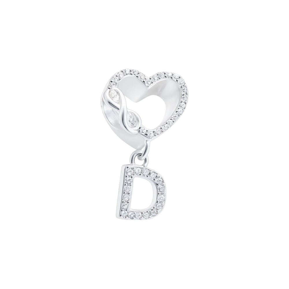 CHARMS AMOR INFINITO LETRA "D" CUBIC T-1F