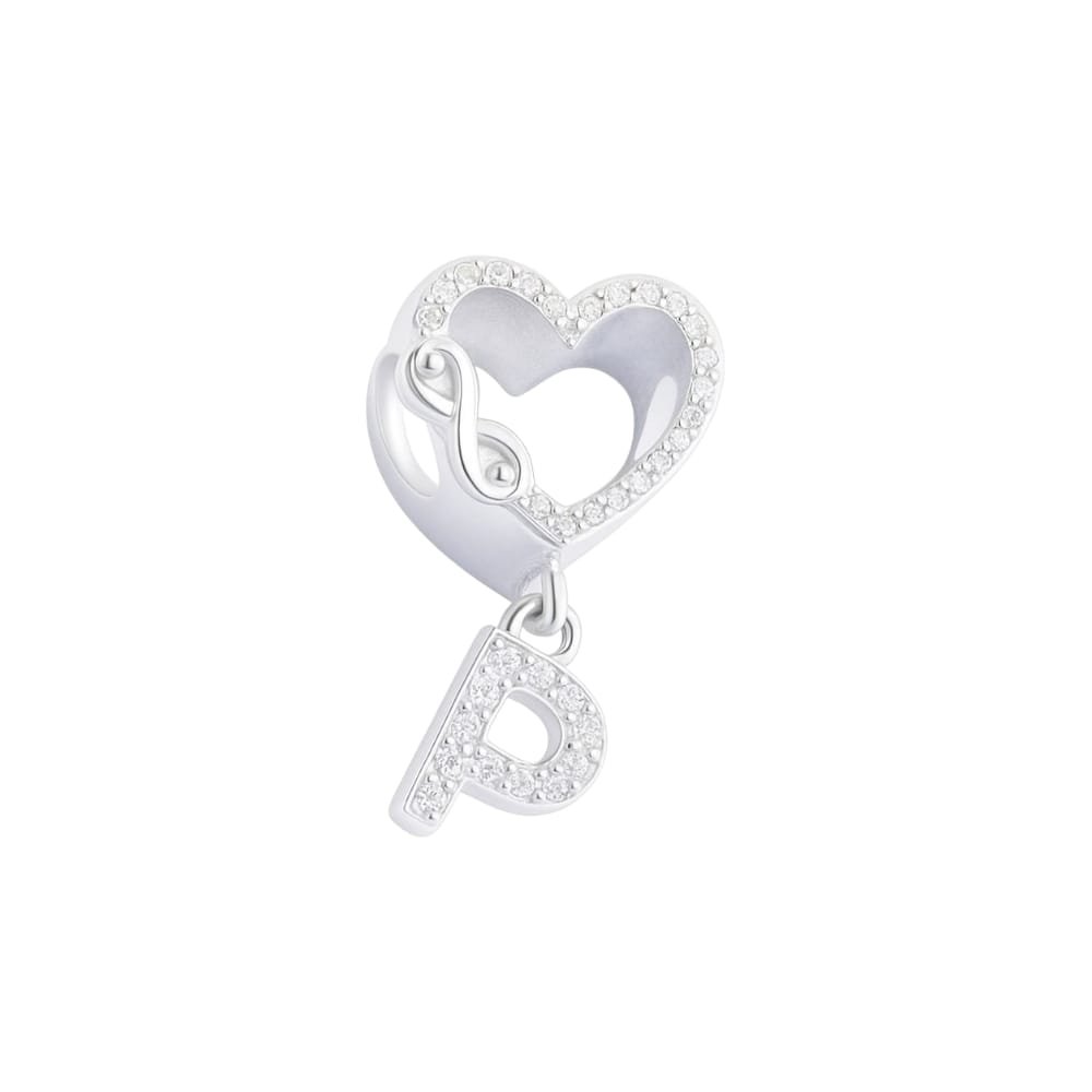 CHARMS AMOR INFINITO LETRA "P" CUBIC T-1F