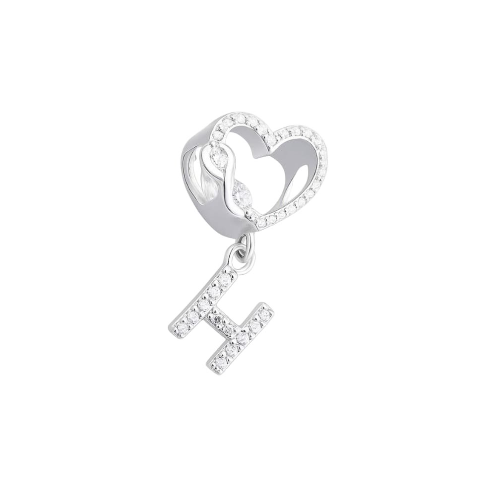 CHARMS AMOR INFINITO LETRA "H" CUBIC T-1F