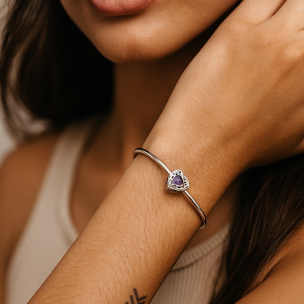 CHARMS CORAZON VIOLETA T-1D