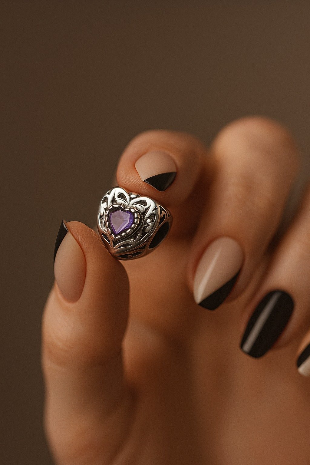 CHARMS CORAZON VIOLETA T-1D