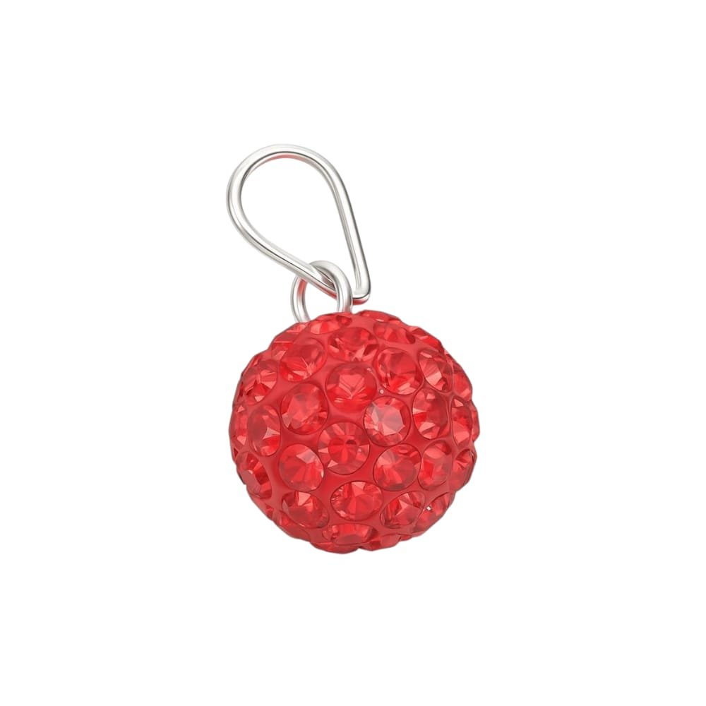 Dije Bolita de fuego rojo 8mm C-25B