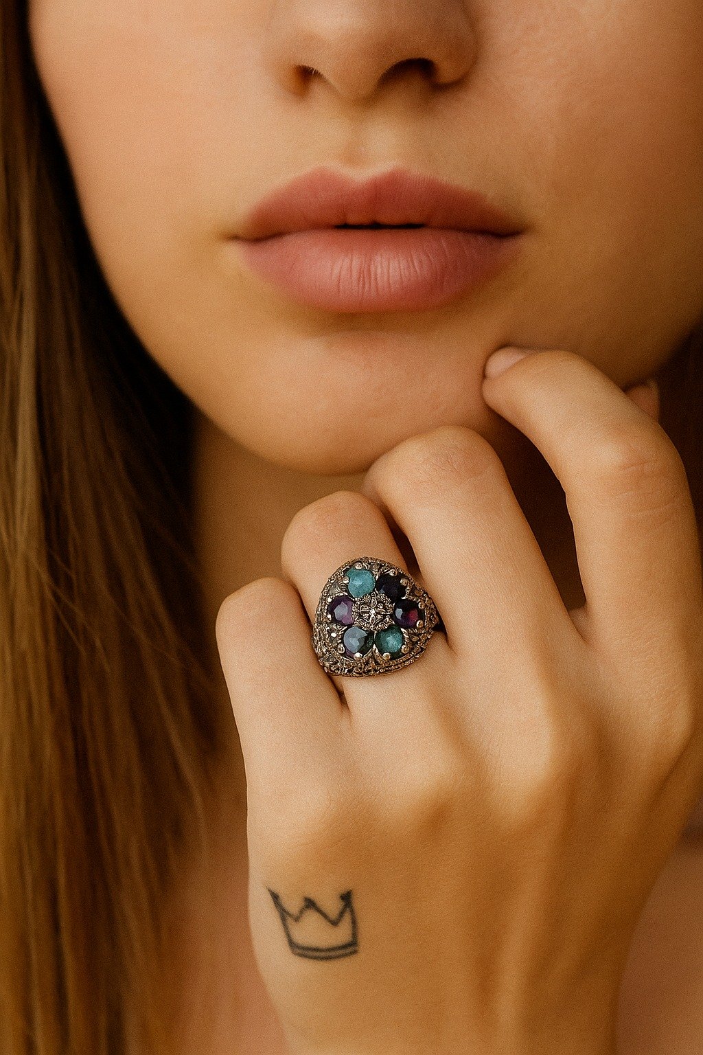 Anillo Piedra raiz C-116C