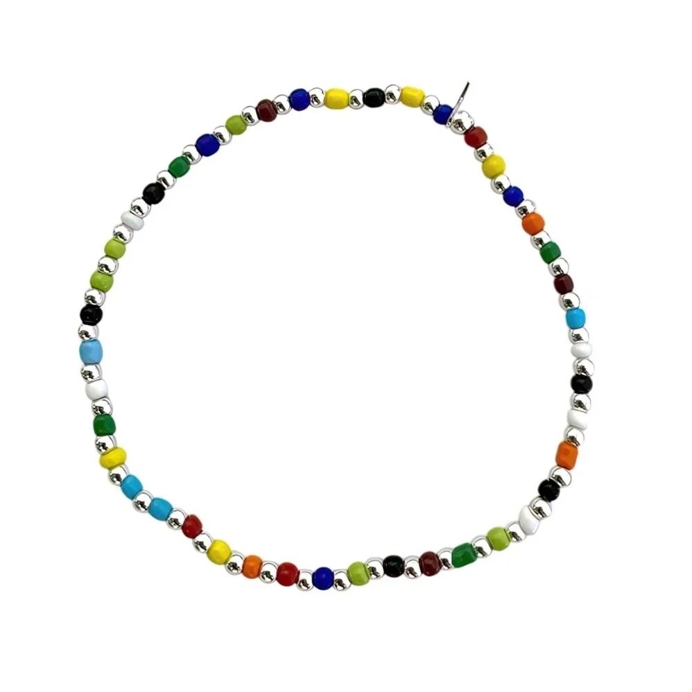 Pulsera elastizada piedra multicolor C-24B
