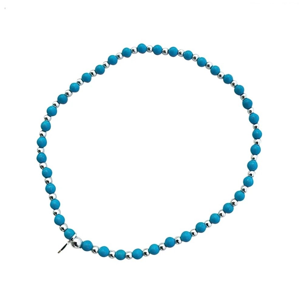 Pulsera elastizada turquesa C-24B