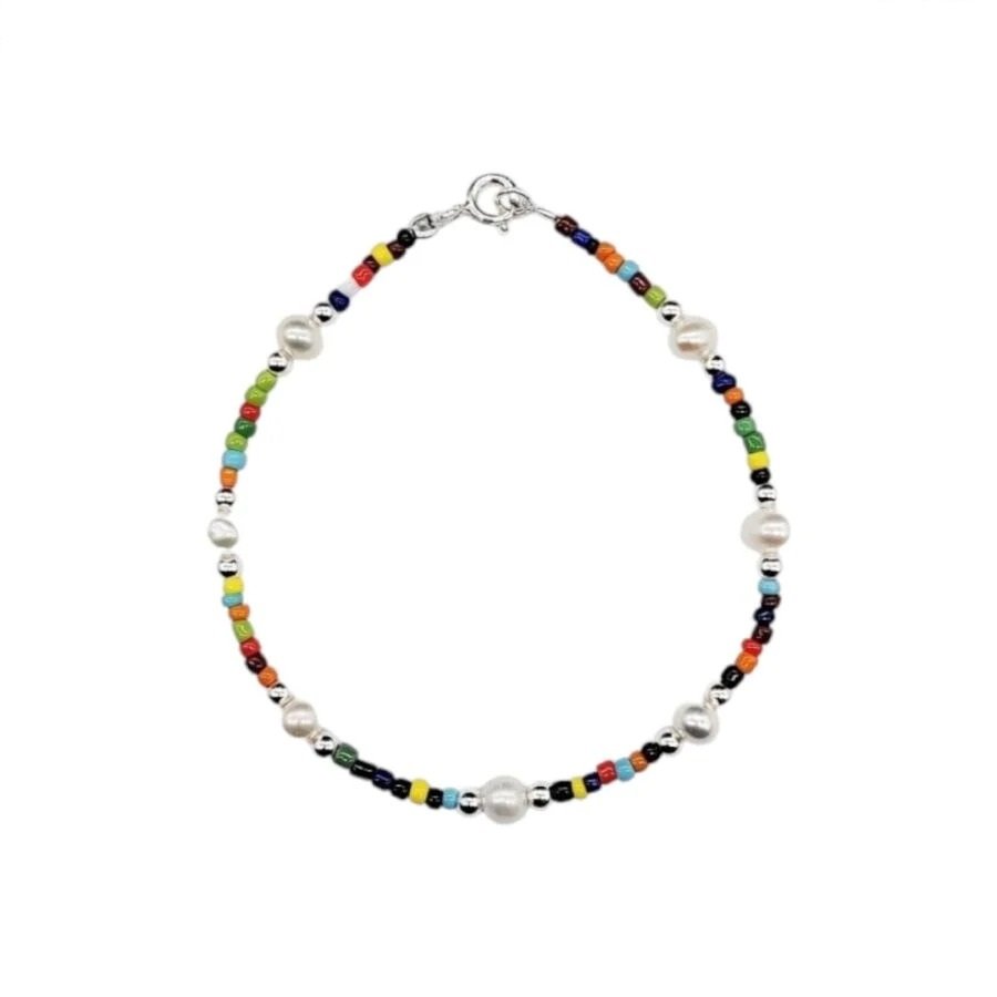 Pulsera Perla multicolor 19cm C-24A
