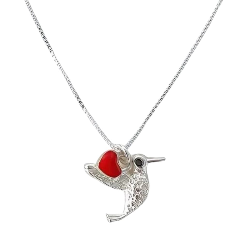 CONJUNTO COLIBRI CORAZON ROJO 40cm C-56B