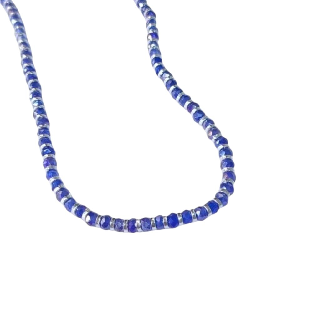 COLLAR PIEDRAS AZULES 41cm C-56B