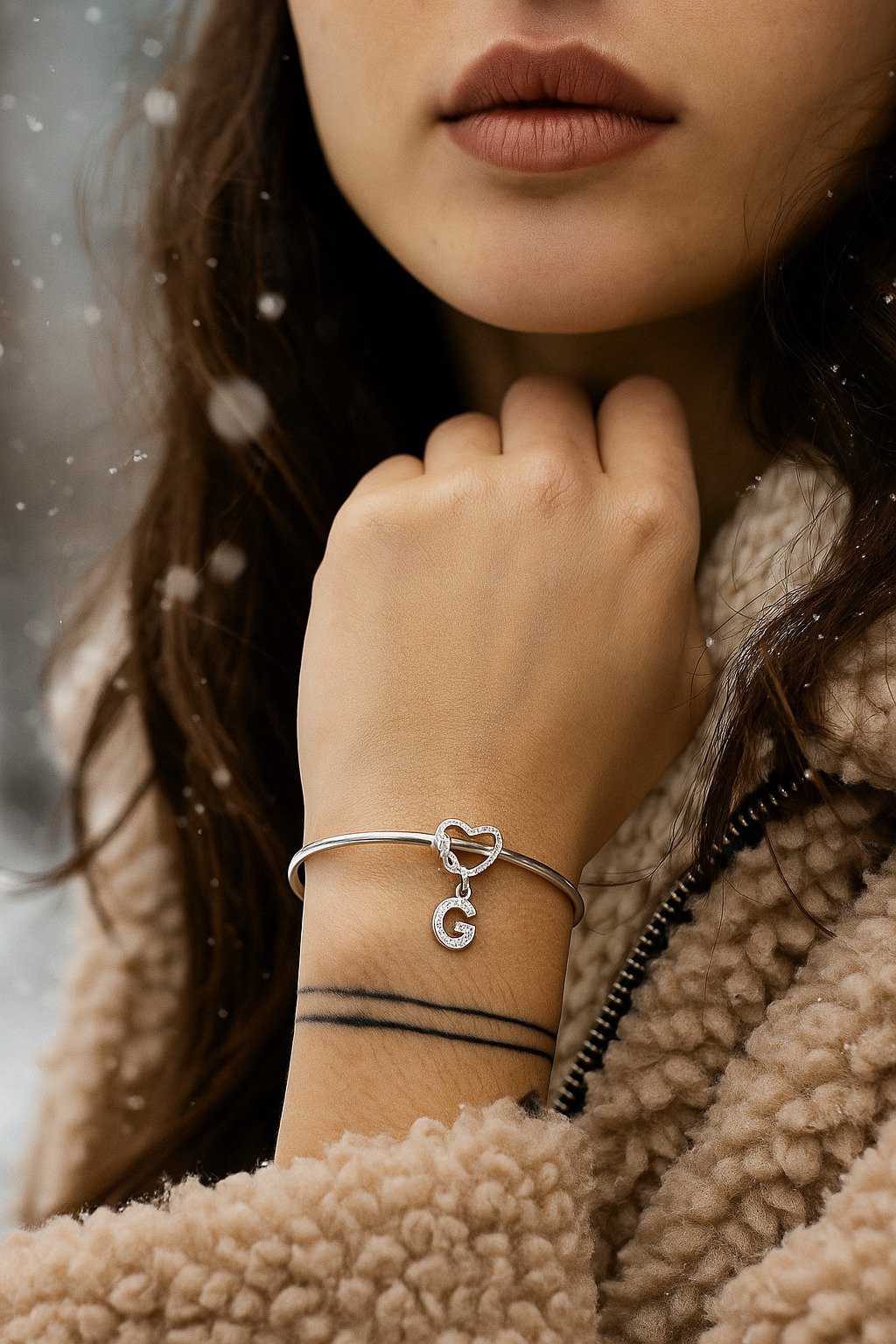 CHARMS AMOR INFINITO LETRA "G" CUBIC T-1F