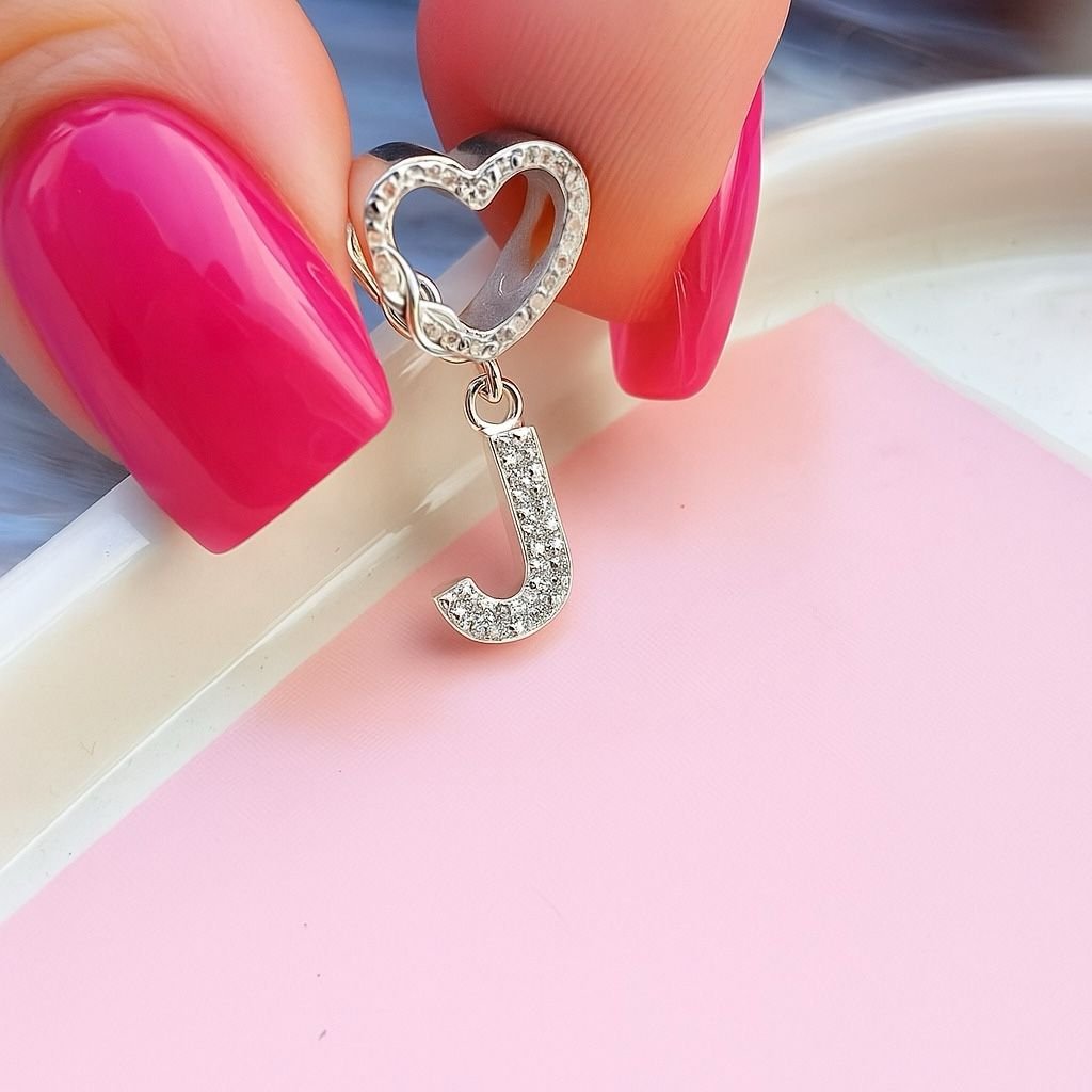 CHARMS AMOR INFINITO LETRA "J" CUBIC T-1F