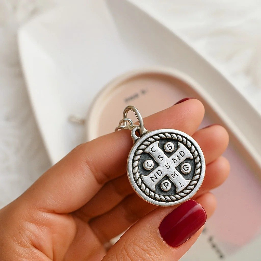 Medalla san benito inflado 2,5cm C-37D