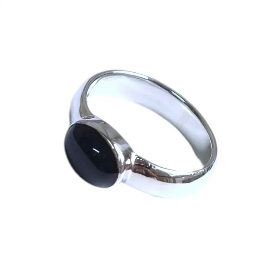 Anillo Piedra Negro C-105A
