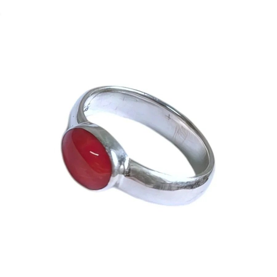 Anillo Piedra Rojo C-105A