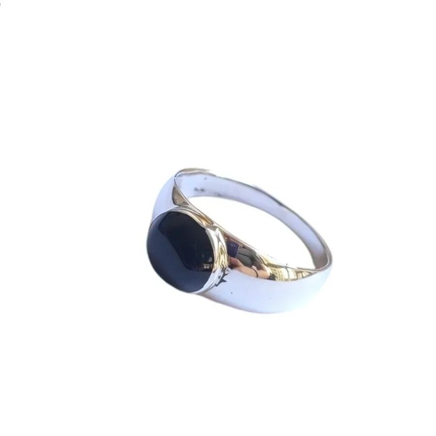 Anillo Piedra Negro C-105A