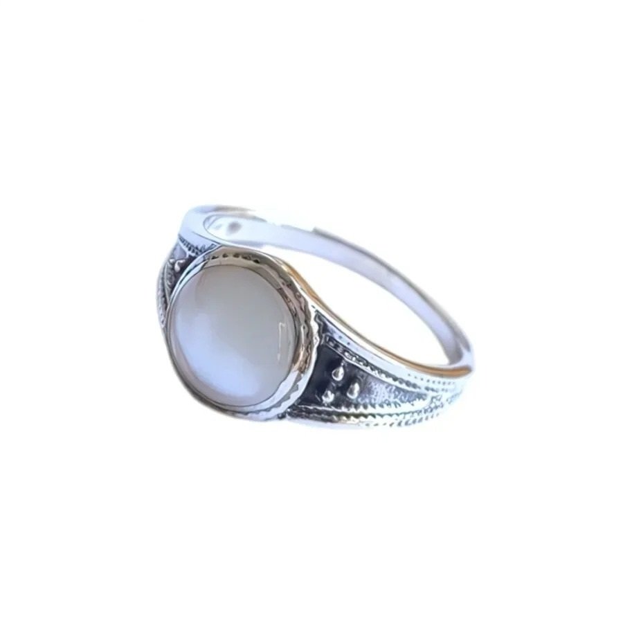 Anillo Piedra Blanco C-105A