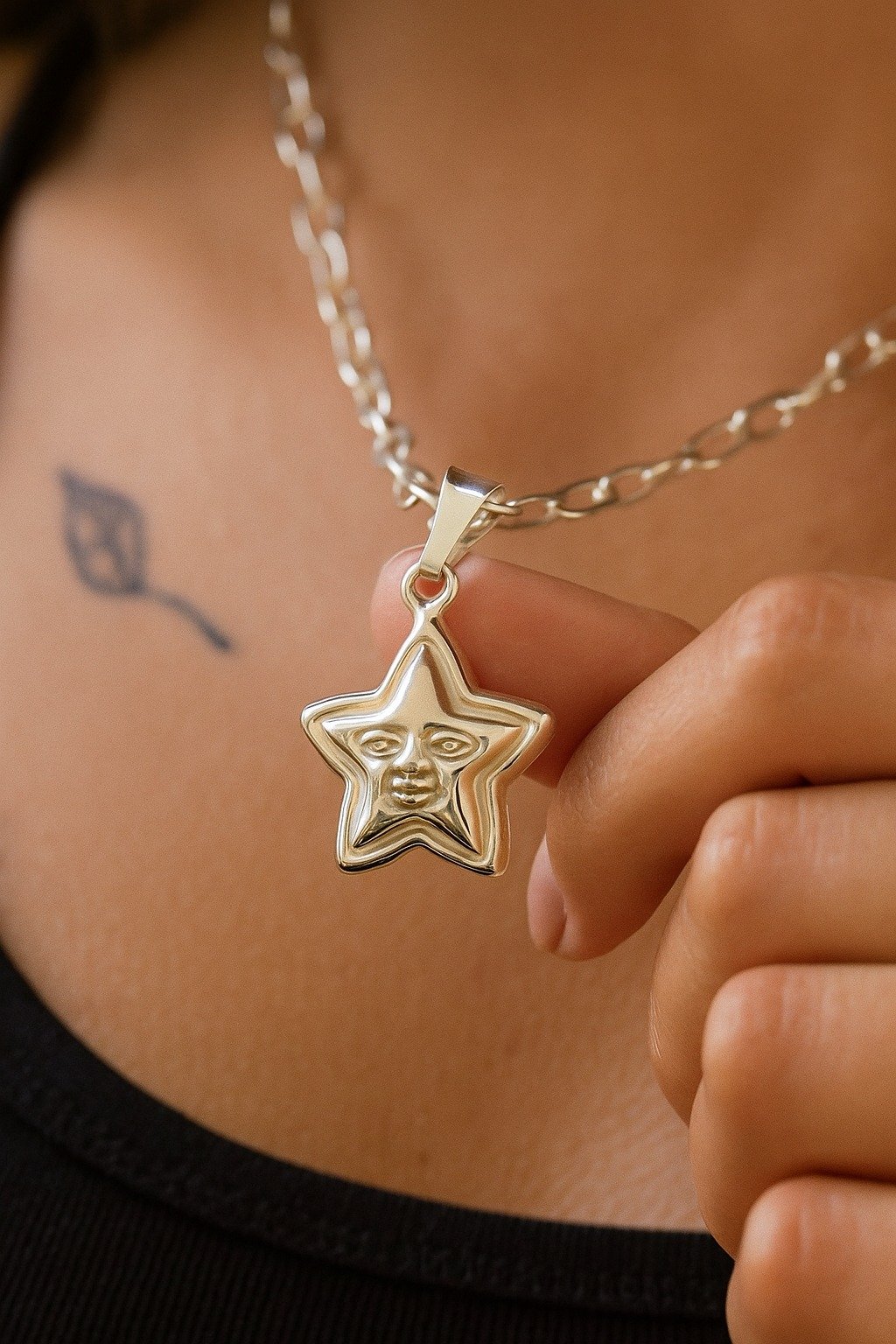 Dije estrella inflado 2cm C-37D