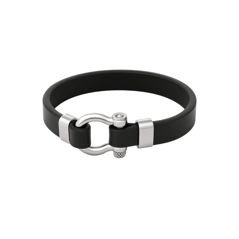 PULSERA ACERO DE ECOCUERO C-109C