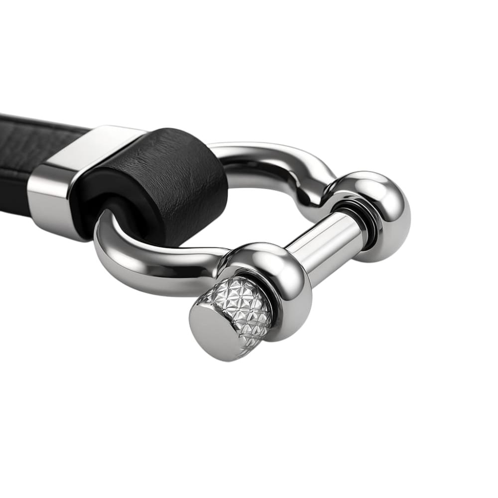 PULSERA ACERO DE ECOCUERO C-109C