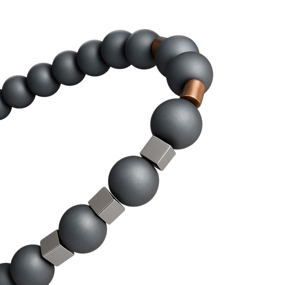 PULSERA ELASTTICA HEMATITE C-109C