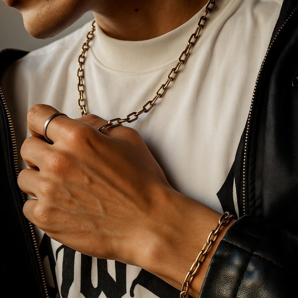 CADENA FORCET 60cm GOLD MATE  C -109C