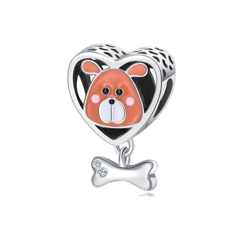 CHARMS CORAZON PERRITO Y HUESITO T-1C
