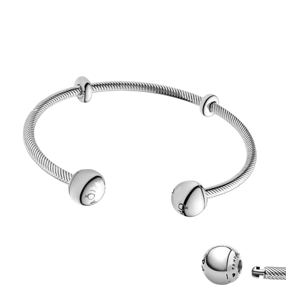 PULSERA ESCLAVA ESTILO SERPIENTE "CON INSCRIPCION"  19cm