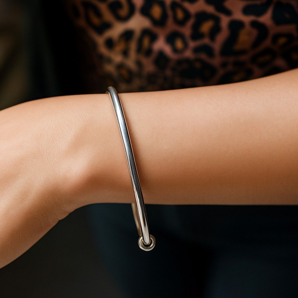 PULSERA ESCLAVA ABIERTA PAVE 19cm