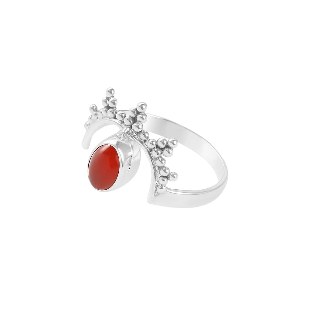 Anillo MANDALA GRANATE ROJO C-111C