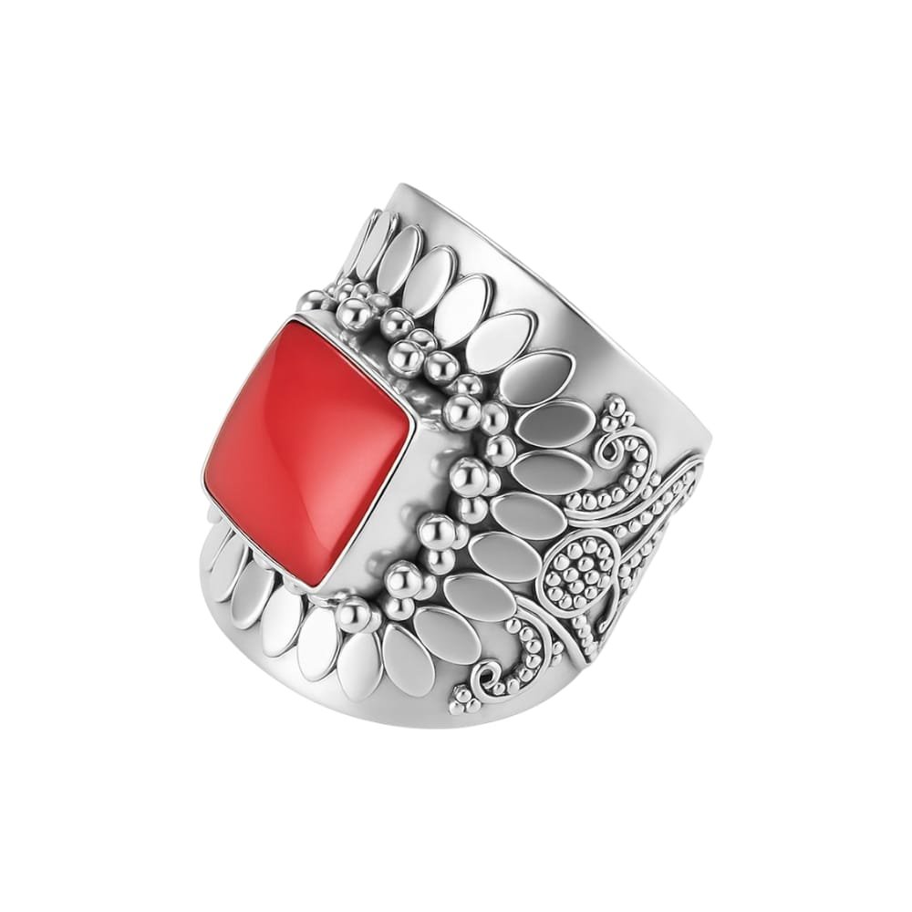 Anillo TRABAJADO CORAL C-105B