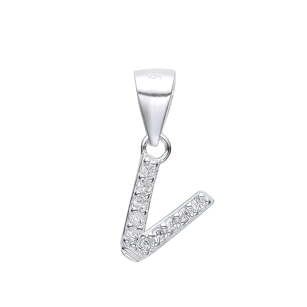 DIJE LETRA CUBICS "V"