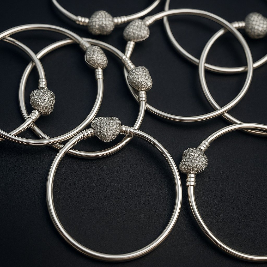 ESCLAVA CIERRE  CORAZON  CUBIC "CON INSCIPCION" 58mm