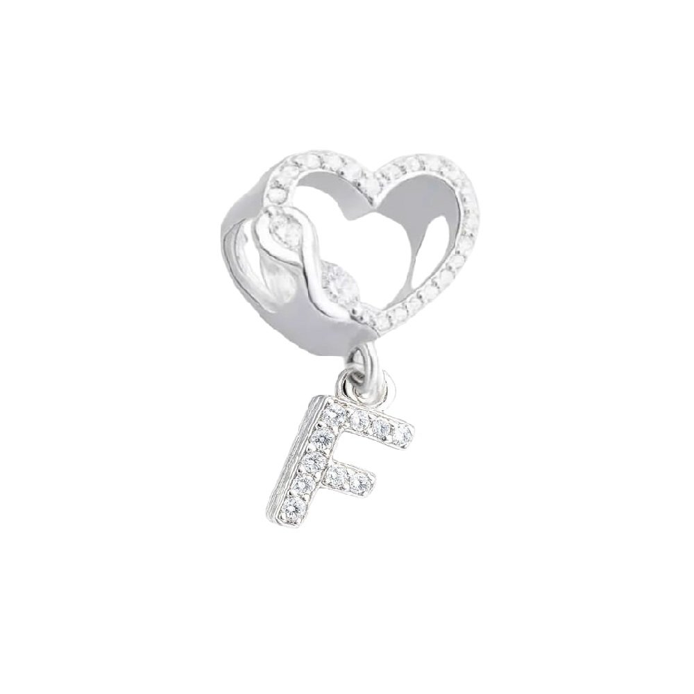 CHARMS AMOR INFINITO LETRA "F" CUBIC T-1F